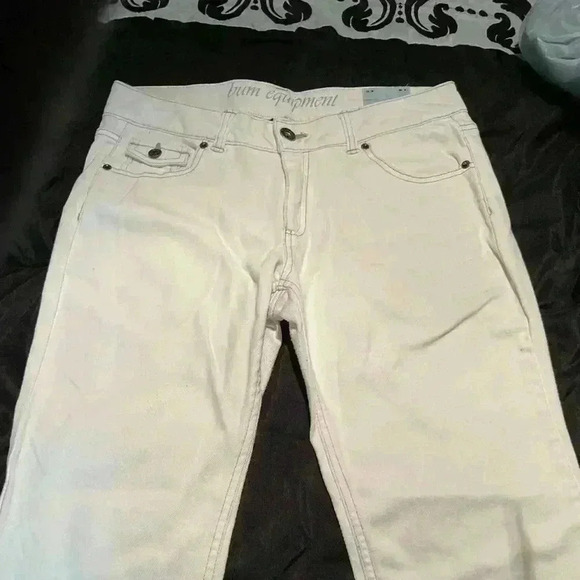 🔥2/20$🔥Flare white jeans. Back to school - Picture 4 of 8